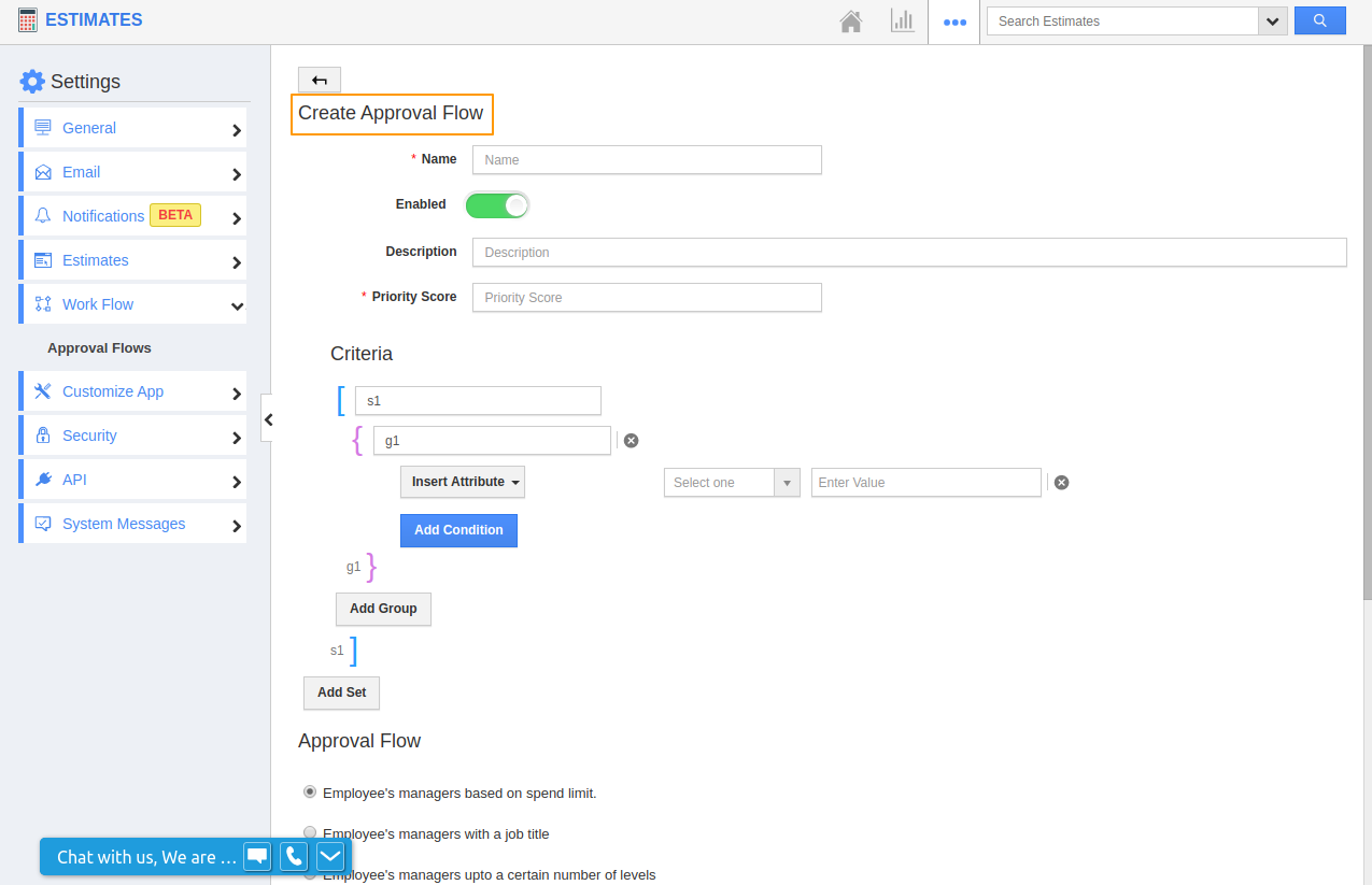 Create Approval flow