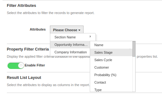 Filter Attributes