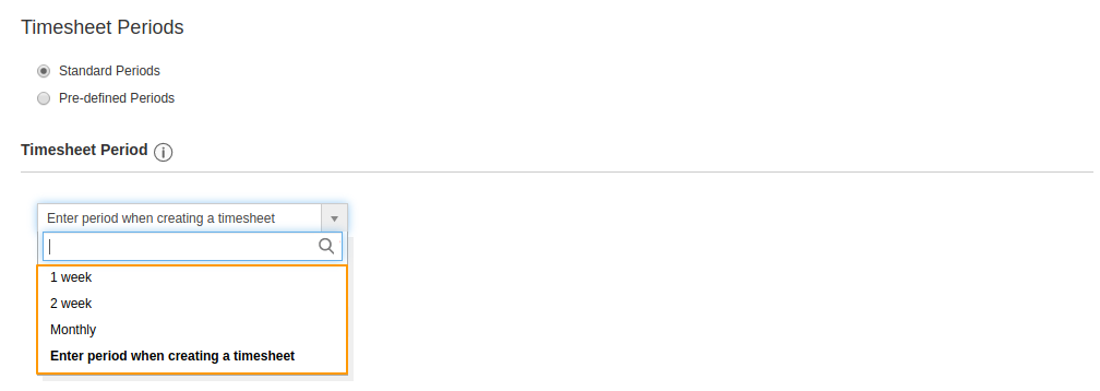 Timesheets Period