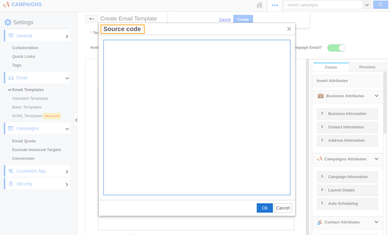 Create Template