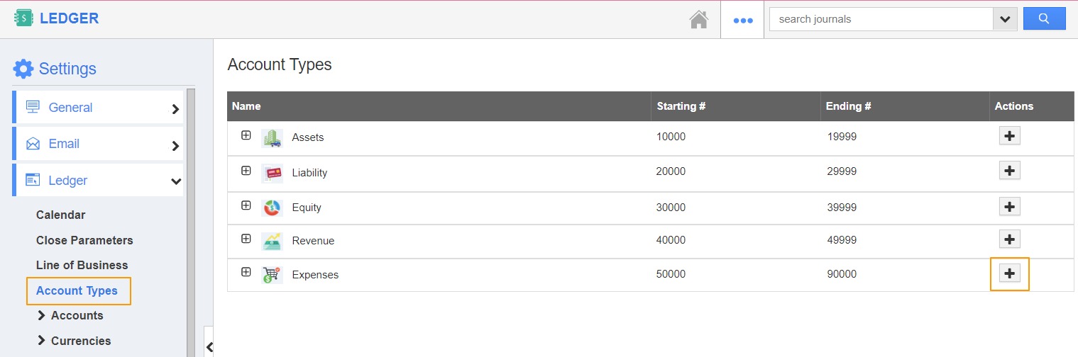 how to create an account type in expenses in ledger app expense ledger app
