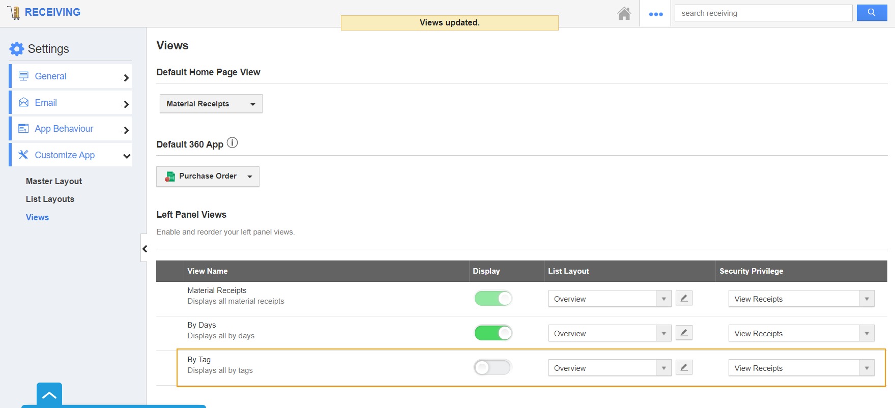 Disable Toggle