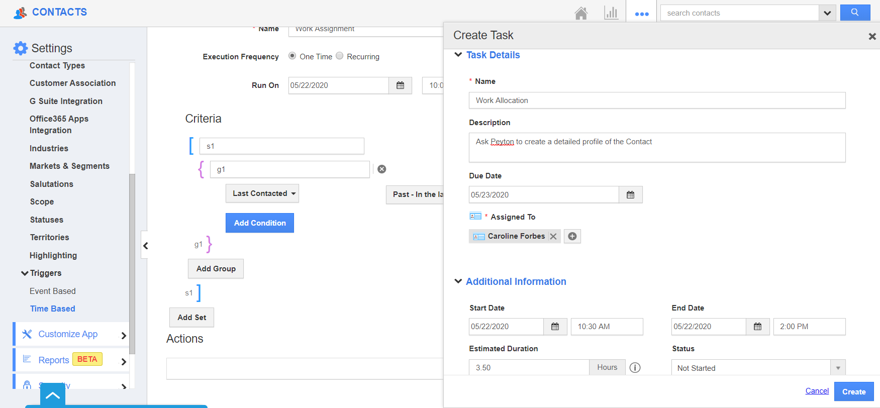 create task in progressive downloader