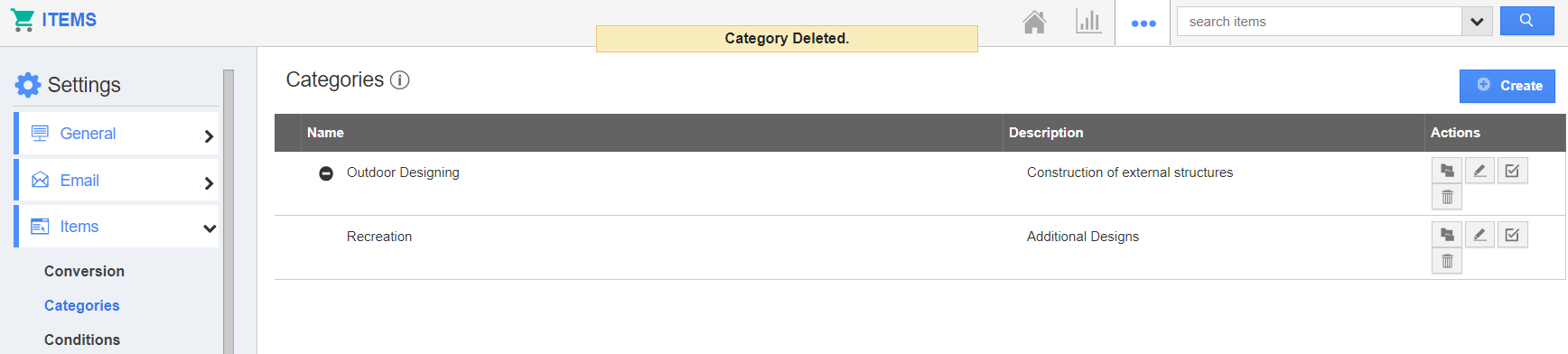 Category Deleted
