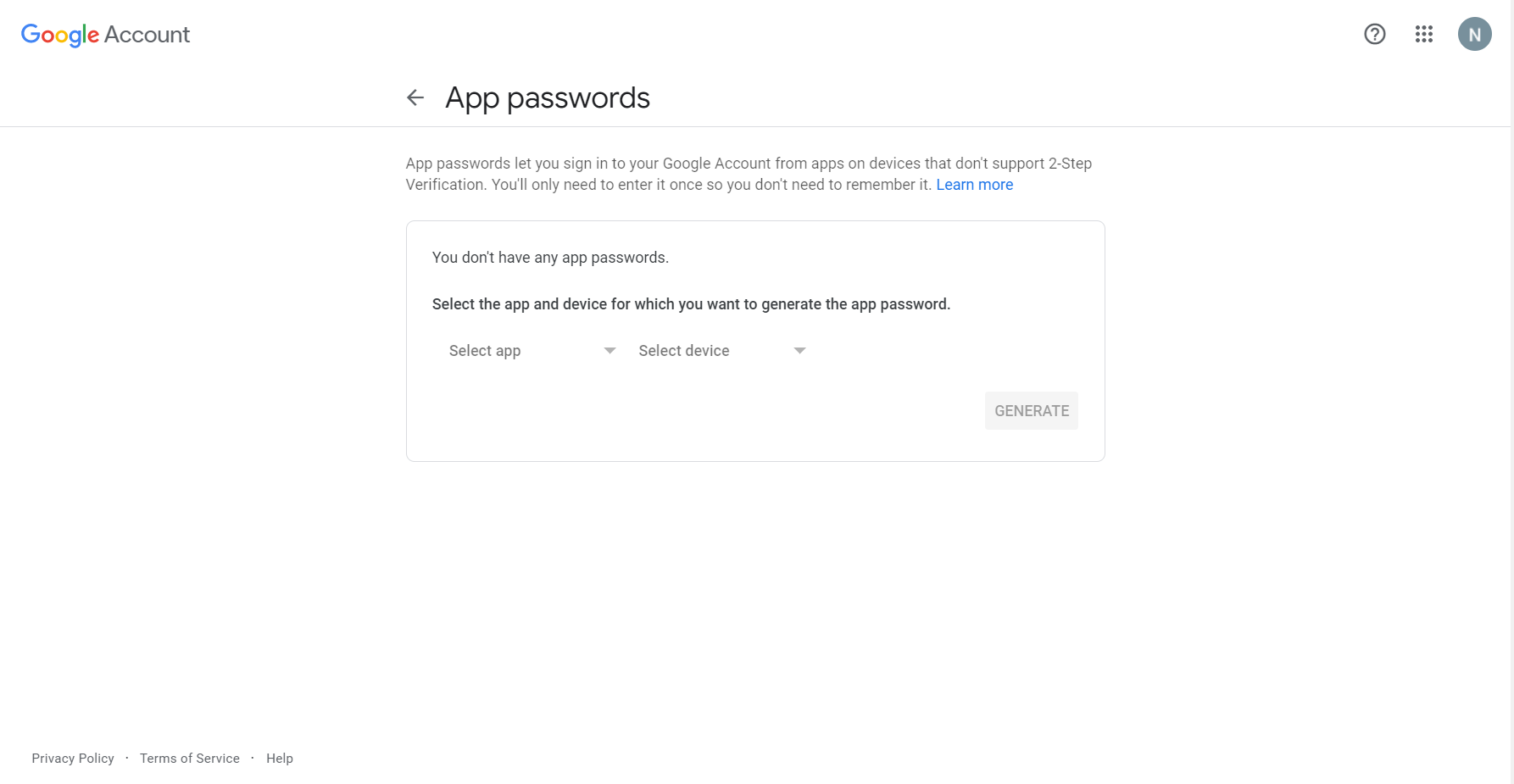 App Password