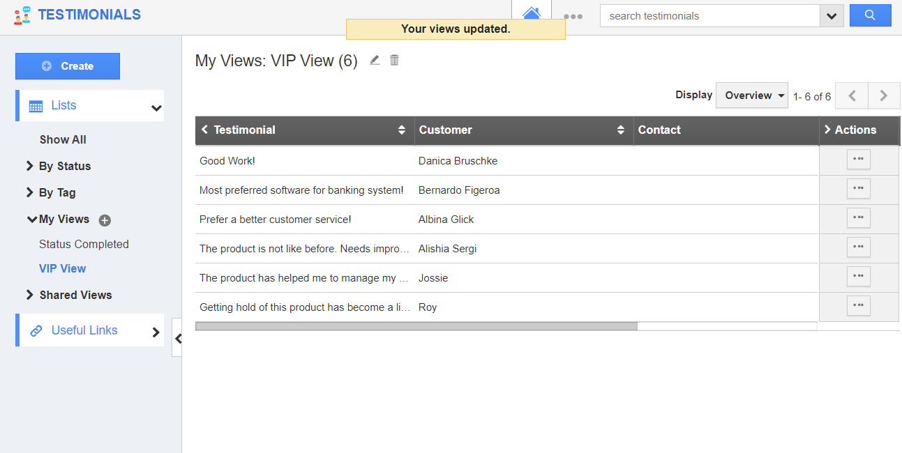 View Created