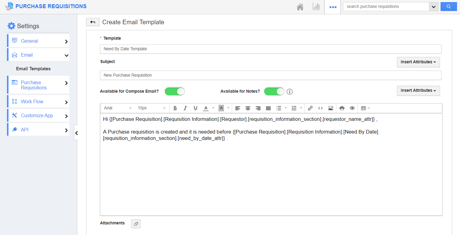Create Email Template
