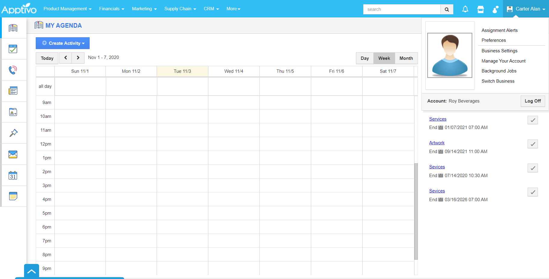 Home-Apptivo.png Home Page