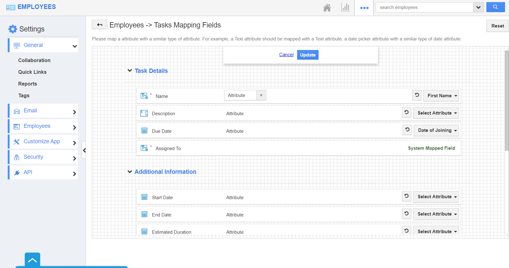 Mapping Page