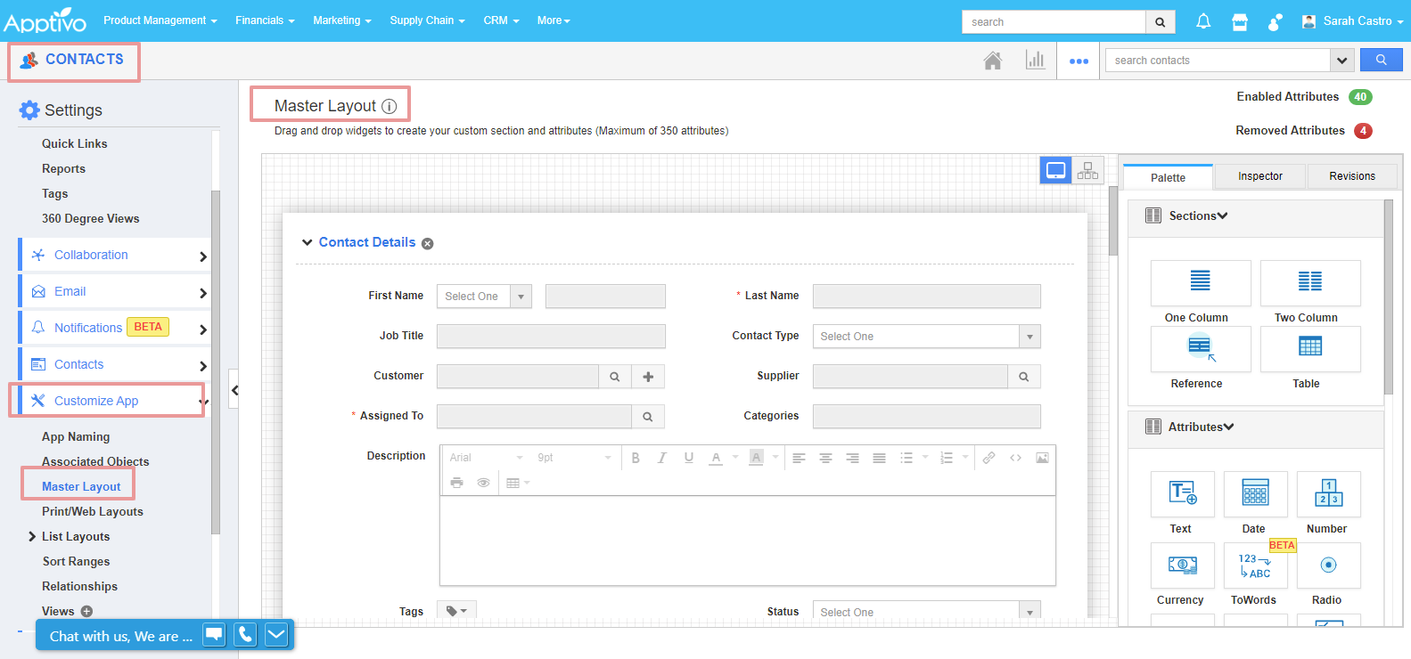 Customize app