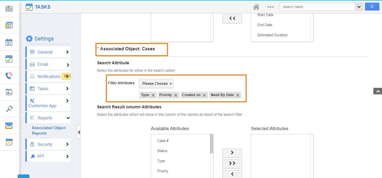 Associated Object Cases