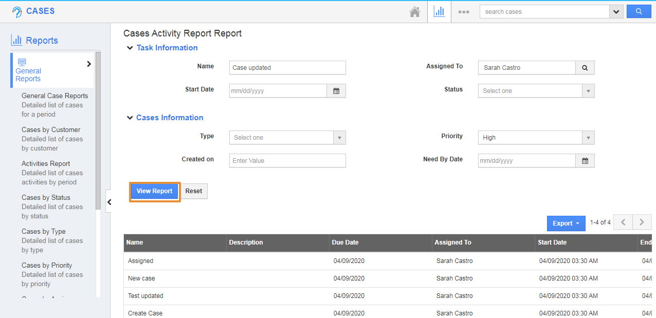 View Reports
