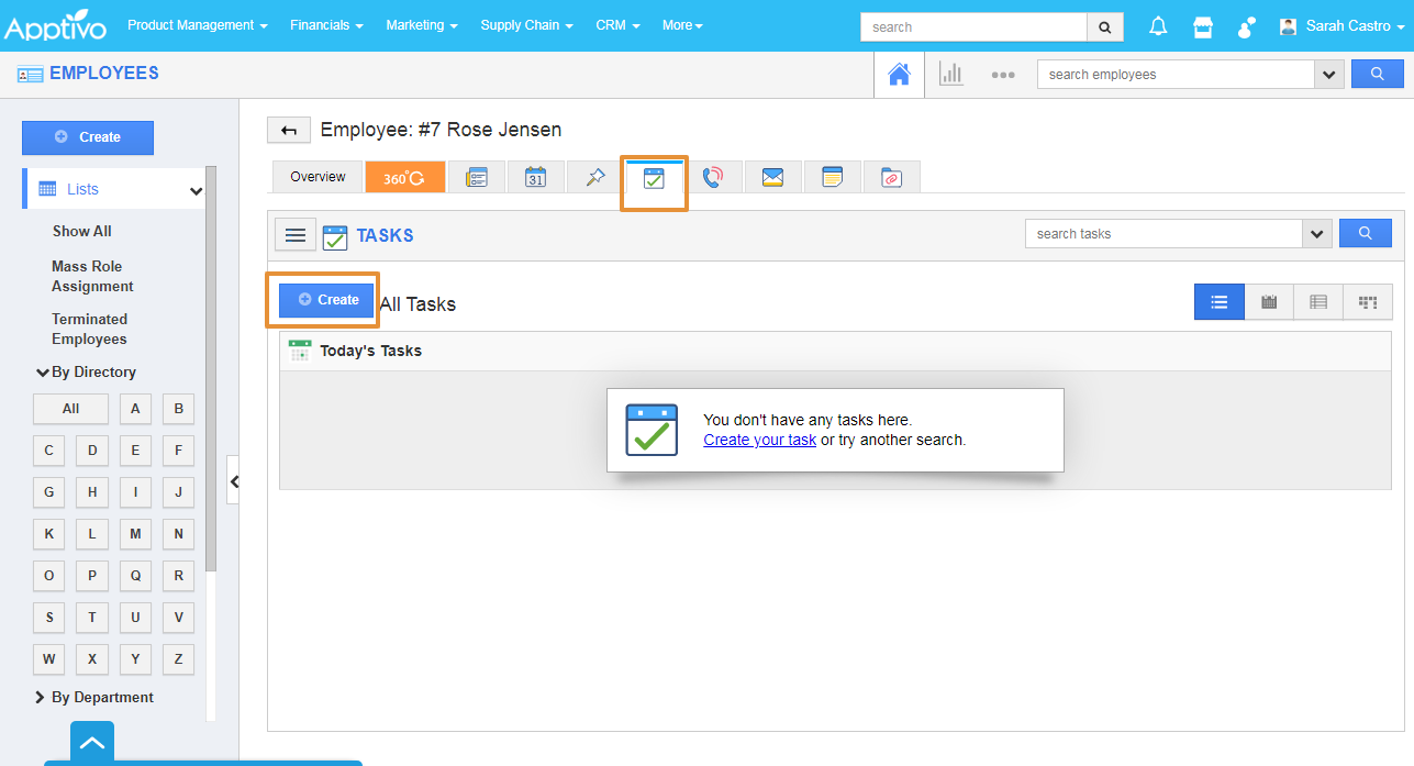 Task Tab