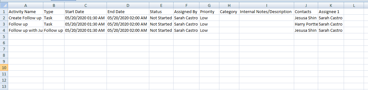 Excel File