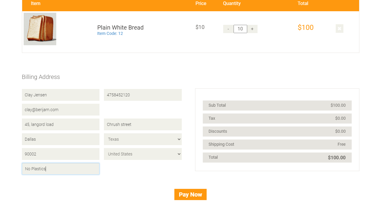 Billing Address