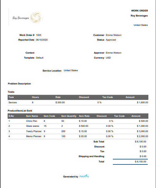 How do I list the item numbers in Print PDF?