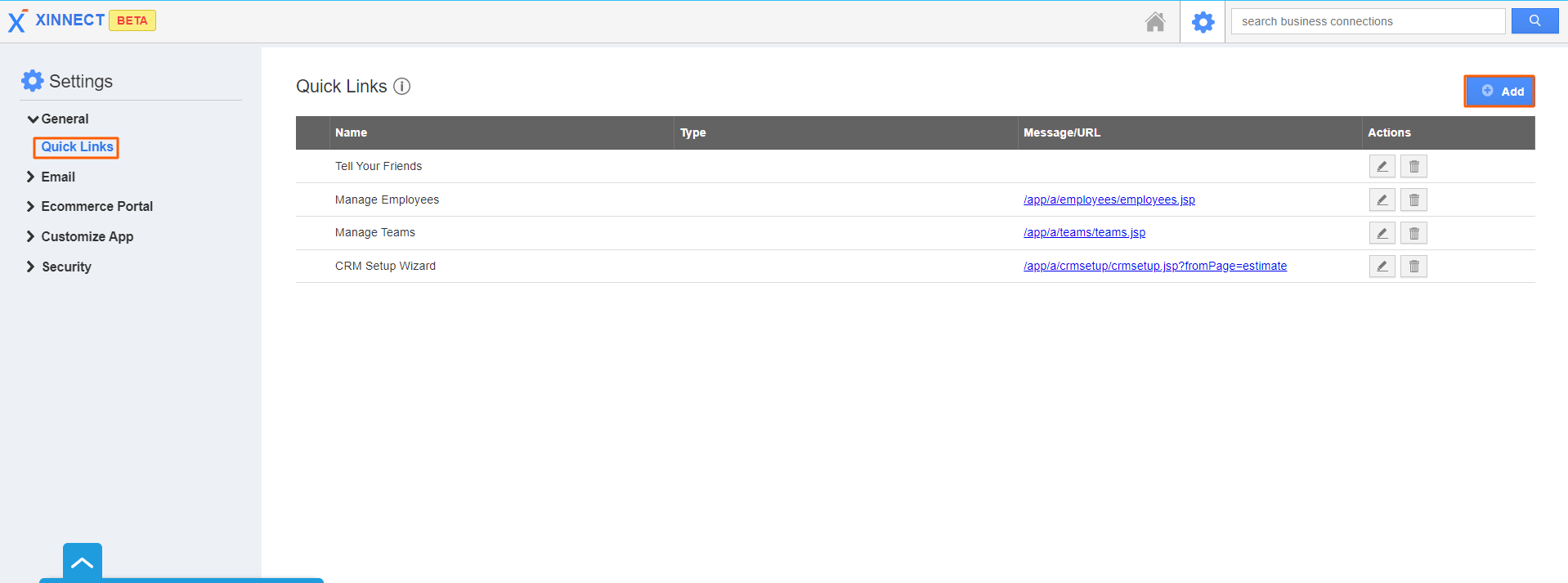 Xinnect - QL Add