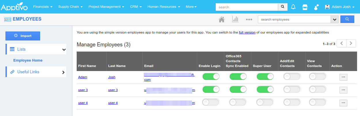 enable employee access