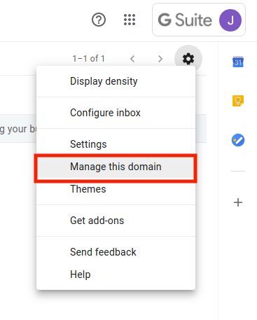 Manage this domain