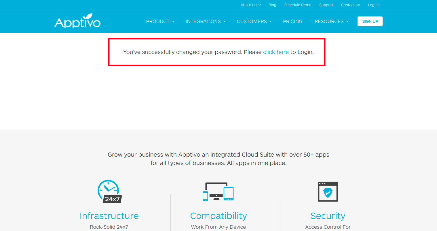 Confirmation message Confirmation message