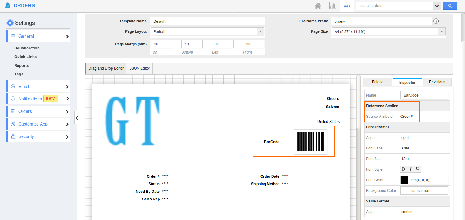 Inspector-tab