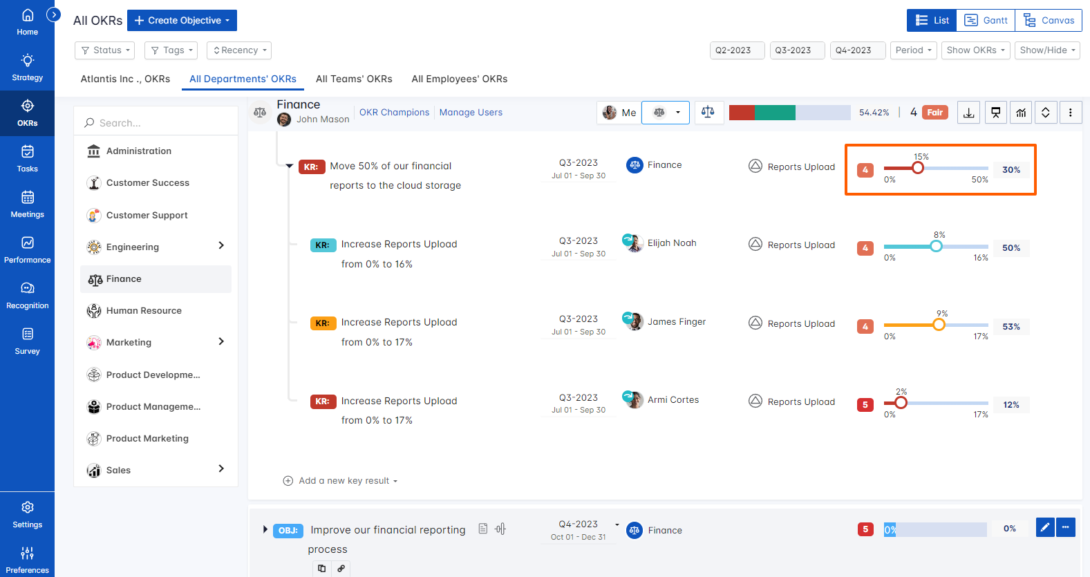 What is the use of Key Result Status Propagation?Profit.coQ&A