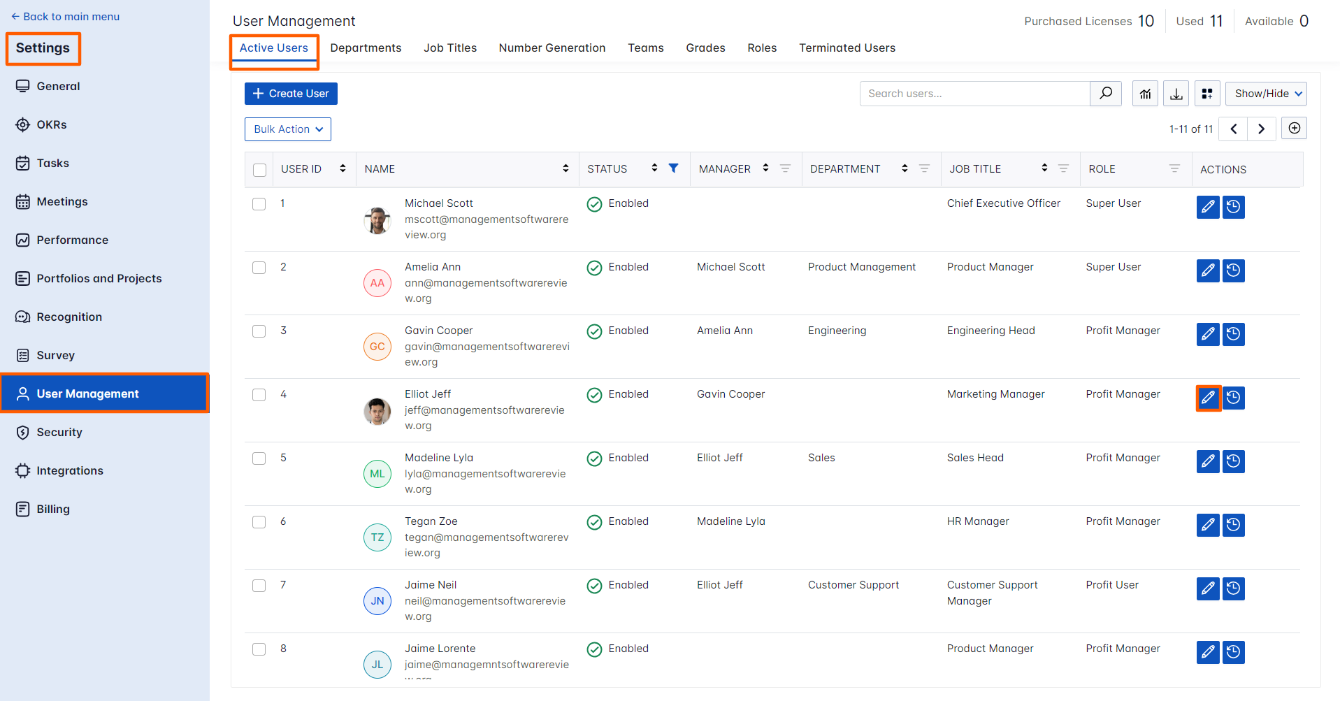 User Access Modification How to view system-generated information of user creation and ...