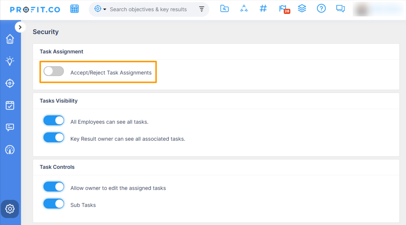 How to set an option to automatically accept the task?|Q&A|Profit.co